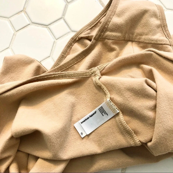 American Apparel Selena Gomez Nude Bodysuit Leotard L - Picture 5 of 7